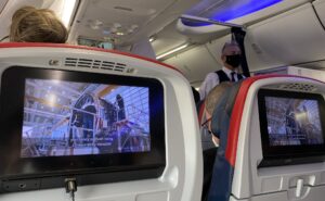 Panasonic seatback IFE on board the Delta 737-900ER
