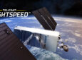Rendering of Telesat Lightspeed satellite in orbit