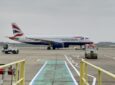British Airways A380 outside the Boeing Gatwick MRO hangar